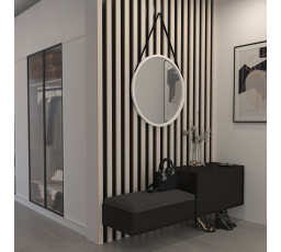 Grace Lustro Okrągłe na pasku 60cm Lustro 60x60