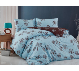 Povlečení francouzské bavlna 220x220,70x90 Liana blue