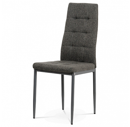Jídelní židle, šedá, látka, DCL-397 GREY2