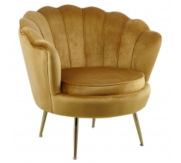Velvet fotel kari /arany lábak/ LC-032-1