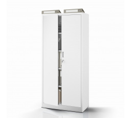 Fém szekrény JAN Compact 1750 x 800 x 400 mm, szürke