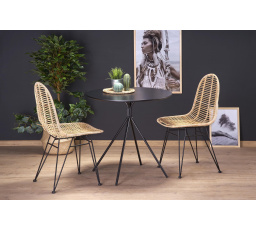 FONDI étkezőasztal, fekete