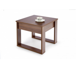 NEA KWADRAT dohányzóasztal, sötét dió