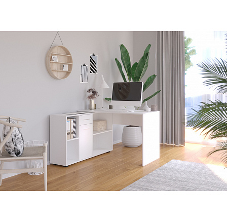 ELISEO sarokasztal fehér