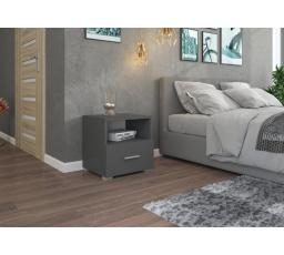 Éjjeliszekrény fiókkal EMI Gray