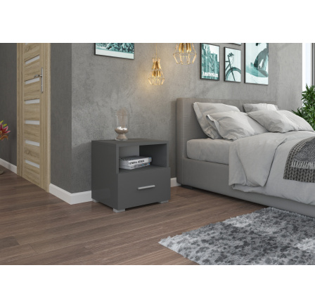 Éjjeliszekrény fiókkal EMI Gray