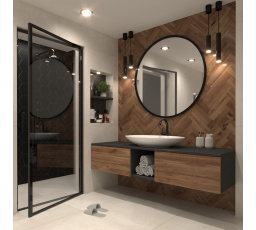 Grace Lustro Okrągłe 100cm Lustro 100x100