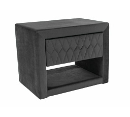 AZURRO Velvet éjjeliszekrény, szürke Bluvel 14