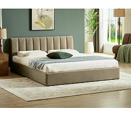 Ágy tárolóval MONTREAL VELVET 160x200 cm, Bézs Bluvel 28