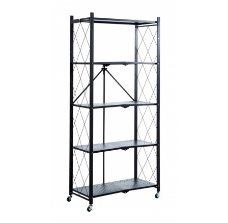 Fém polc R4-FX 5P, Fekete