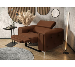 FOTEL ORION RELAX SKÓRA NATURALNA - Skóra brązowa