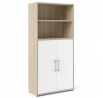 Regál OFFICE 80400/155, Dub sonoma/Bílá