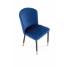 Étkezőszék K446, sötétkék bársony