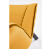 Forgó étkezőszék K520, Mustársárga/Fekete