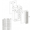 LAMINO S-1 szekrény, Craft tölgy/Fekete