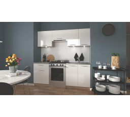 Konyhai összeállítás MARIJA 200, sonoma tölgy/fehér fényes