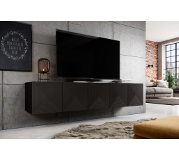TV komoda Asha, černý mat