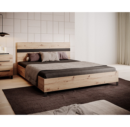 Kétszemélyes ágy kerettel MALEN Artisan+Artisan