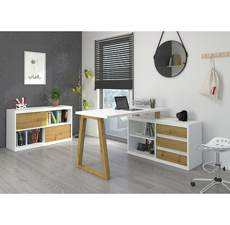 Sarokasztal IWO II Artisan+Fehér