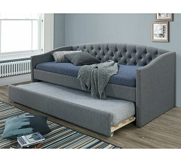 ALESSIA ágy, szürke szövet 23/tölgy