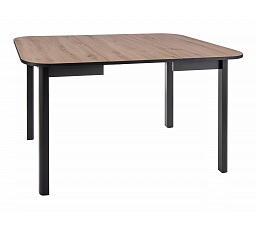 DANTE II étkezőasztal 90/(130), Artisan Tölgy/Fekete