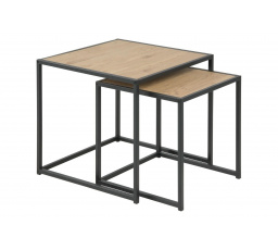 Seaford dohányzóasztal szett természetes tölgy