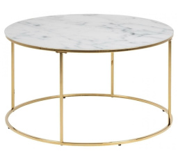 Kerek Bolton dohányzóasztal márvány/arany