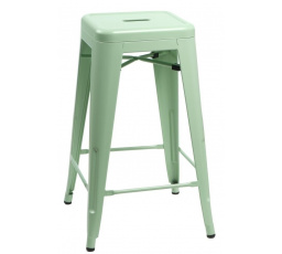 Paris bárszék 66 cm zöld, Tolix inspirációval