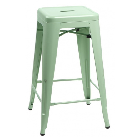 Paris bárszék 66 cm zöld, Tolix inspirációval