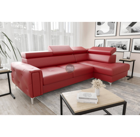 NAROŻNIK Z FUNKCJĄ SPANIA ORION 165X255 SKÓRA NATURALNA - Skóry naturalne - Wybierz swój kolor , prawa