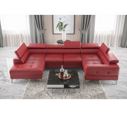 NAROŻNIK TOSCANIA MAX I 170x350x185 CM SKÓRA NATURALNA - prawa , Skóry naturalne - Wybierz swój kolor