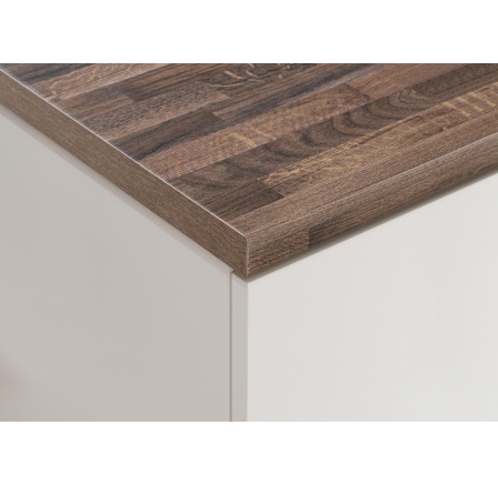 120 cm-es munkalap - 38 mm, sötét Porterhouse