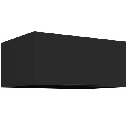 Horní skřínka SIENA - 80 NAGU-36 1F, Černá mat/Černá mat