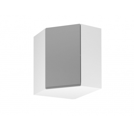 ASPEN G60N konyhai felsőszekrény, fényes fehér/szürke