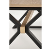 HENRY étkezőasztal, Természetes/Fekete