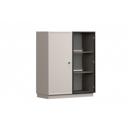 LORINI WITRYNA 100 2D - cashmere / gałka czarna / cokół