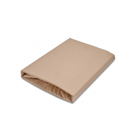Napínací saténové prostěradlo béžové 80x200