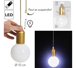 Függőlámpa izzó arany L