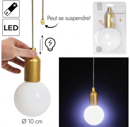 Függőlámpa izzó arany L