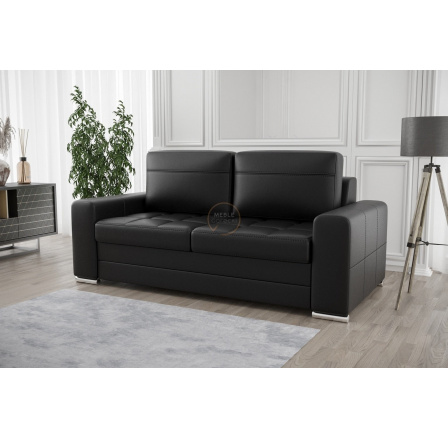 SOFA VERONA II 170 CM - Czarna eko skóra