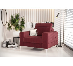 FOTEL TAPICEROWANY MALIBU 104 CM - Wybierz własny kolor - Zapisz swój wybór - Galeria tkanin poniżej