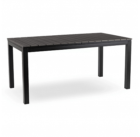 Stół Ogrodowy ARGOS 160-210 cm Ciemnoszary Dąb/Czarny