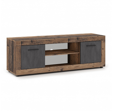 Szafka RTV BLAGO 140 cm Ciemny Dąb/Grafit