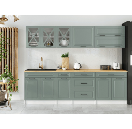 Kuchyňská linka Tyra 260/260 světle zelená MAT