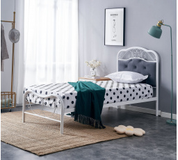 FABRIZIA ágy 90, szürke/fehér