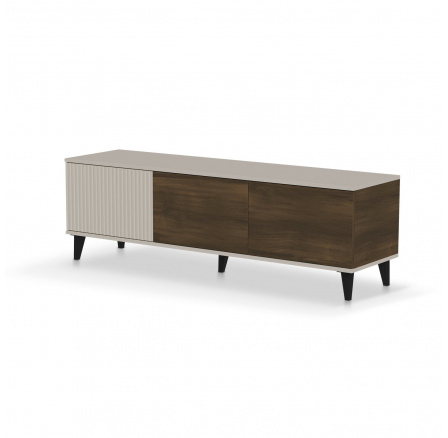 TV komód RANDOM 2 RTV-1 TV, kasmír / dió / fekete