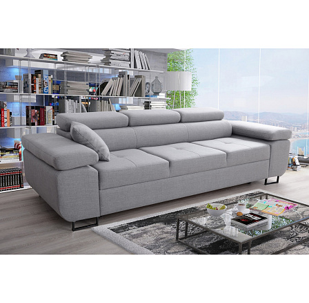 Sofa Annabelle II z funkcją spania / regulowane podłokietniki / nogi czarne Sofa Annabelle II z funkcją spania / regulowane podłokietniki / nogi czarne