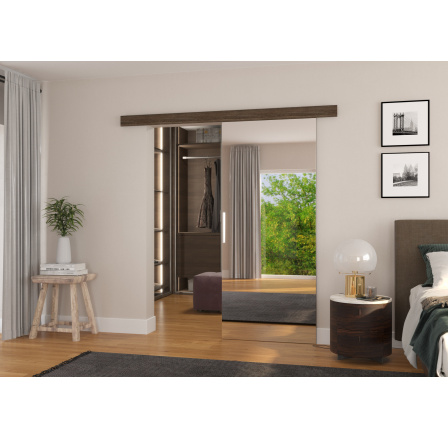 TESS 96 Choco falra szerelhető tolóajtó