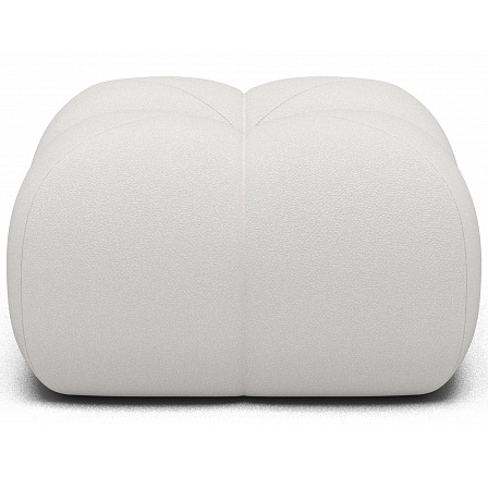 Kárpitozott puff Covio, fehér bársony Paolli 01 85x52 Kárpitozott puff Covio, fehér bársony Paolli 01 85x52