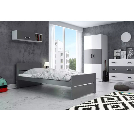 BARTEK PARTEROWE RAMA GRAFIT BEZ SZUFLADY 90 X 200 KPL